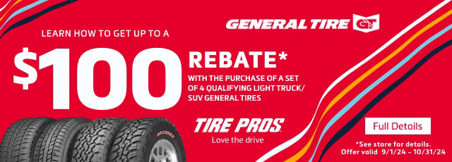 General Tire Rebate Banner