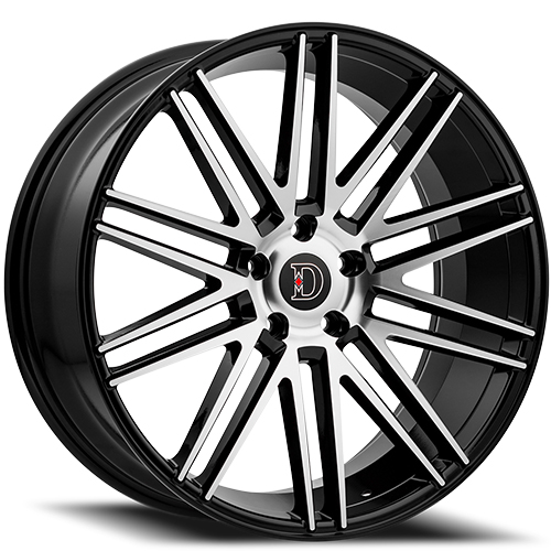 Defy Road Wheels D09 Black Machined