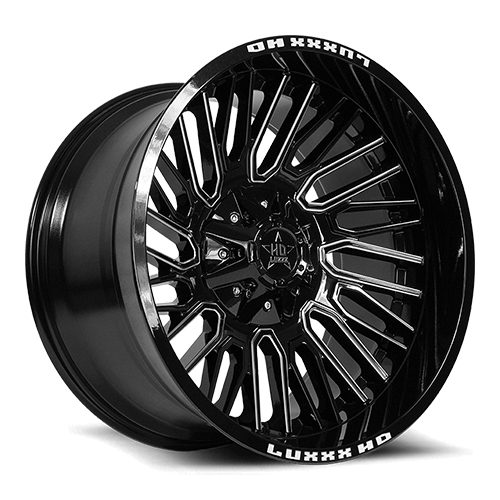 Luxxx HD Offroad LHD-28 Gloss Black Milled