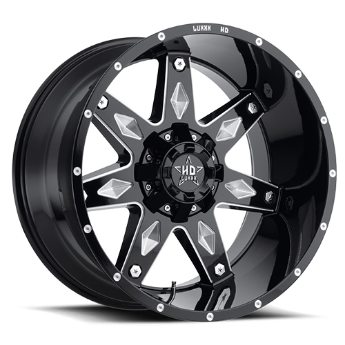 Luxxx HD Offroad LHD-9 Gloss Black Milled