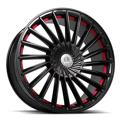 Luxxx LUX 36 Gloss Black With Red Stripe