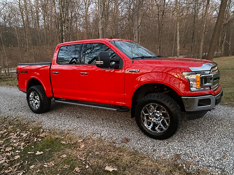 2020 Ford F150 Xlt 20x10 Amp Terrain Pro At 305 55r20 3in Rough Country Suspension Lift 