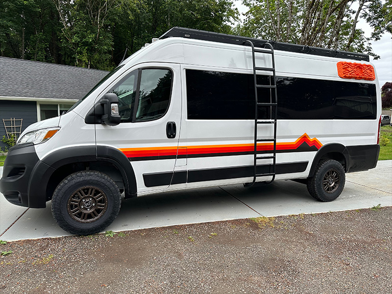 2023 Ram Promaster 3500 Black Rhino Yellowstone 16x8 Toyo Open Country At3 245 75r16 Leveled Suspension 