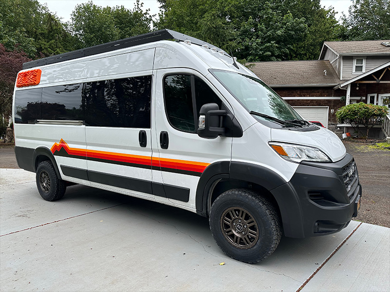 2023 Ram Promaster 3500 Black Rhino Yellowstone 16x8 Toyo Open Country At3 245 75r16 Leveled Suspension 