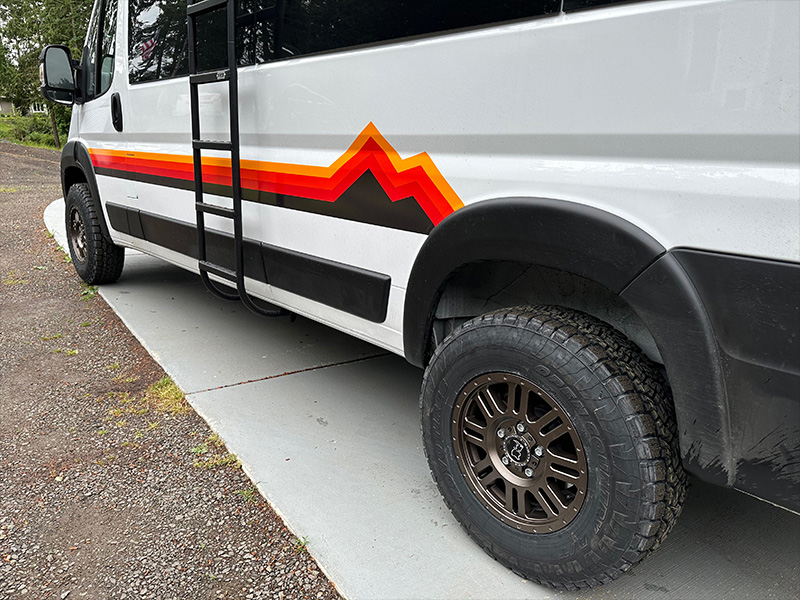 2023 Ram Promaster 3500 Black Rhino Yellowstone 16x8 Toyo Open Country At3 245 75r16 Leveled Suspension 