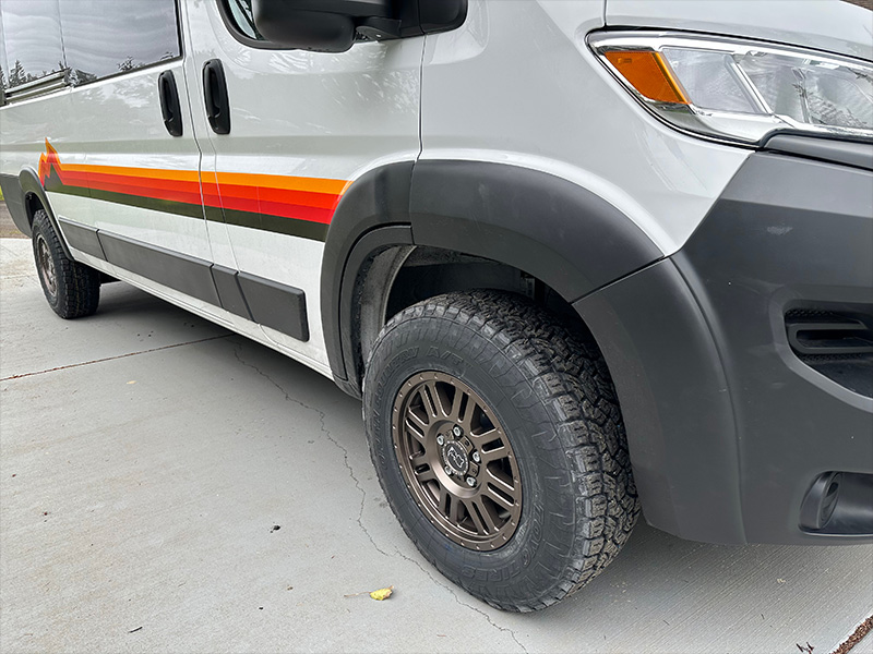 2023 Ram Promaster 3500 Black Rhino Yellowstone 16x8 Toyo Open Country At3 245 75r16 Leveled Suspension 