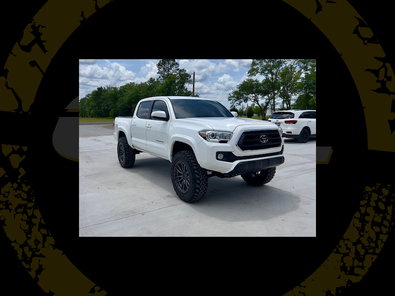 2023 Toyota Tacoma Sr5 Fuel Rebel 20x9 Yokohama Geolandar Mt 275 65r20 3 5in Rough Country Leveling Kit 