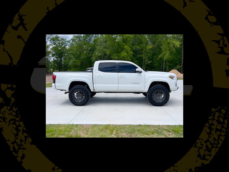 2023 Toyota Tacoma Sr5 Fuel Rebel 20x9 Yokohama Geolandar Mt 275 65r20 3 5in Rough Country Leveling Kit 