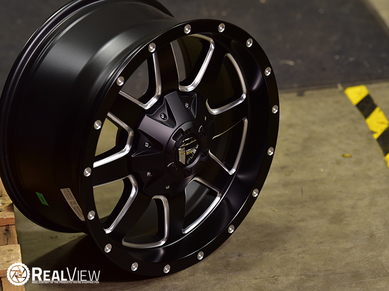 Maverick Black Milled Edge 17x8 5 25 Wheels Rims 