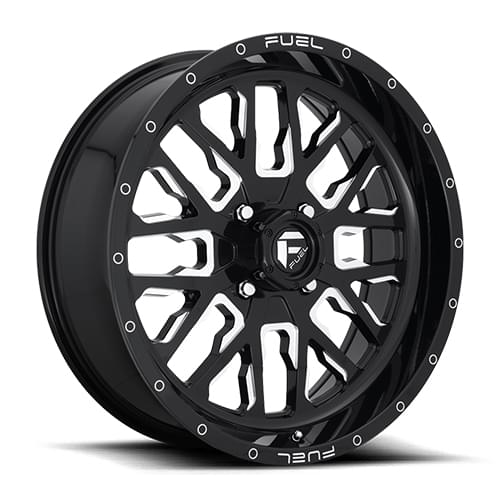 Fuel UTV Stroke D611 Gloss Black W/ Milled Spokes Photo