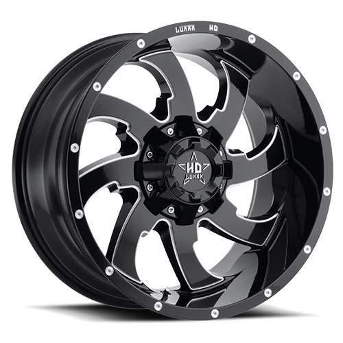 Luxxx HD Offroad LHD-12 Gloss Black Milled Photo