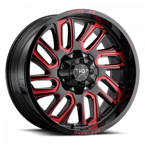 Luxxx HD Offroad LHD-18 Gloss Black With Red Milling Photo