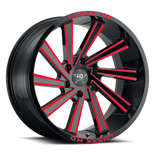 Luxxx HD Offroad LHD-22 Gloss Black With Red Milling Photo