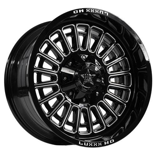 Luxxx HD Offroad LHD-27 Gloss Black Milled Photo