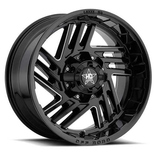 Luxxx HD Offroad LHD-4 Gloss Black Milled Photo