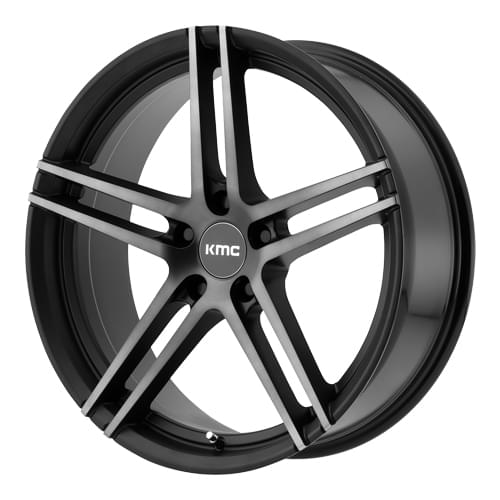 KMC KM703 Monophonic Satin Black Machined Tint Photo