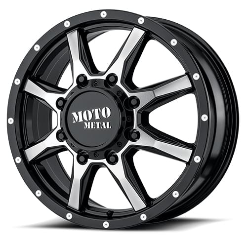 Moto Metal MO995 Gloss Black W/ Machined Face Front Photo