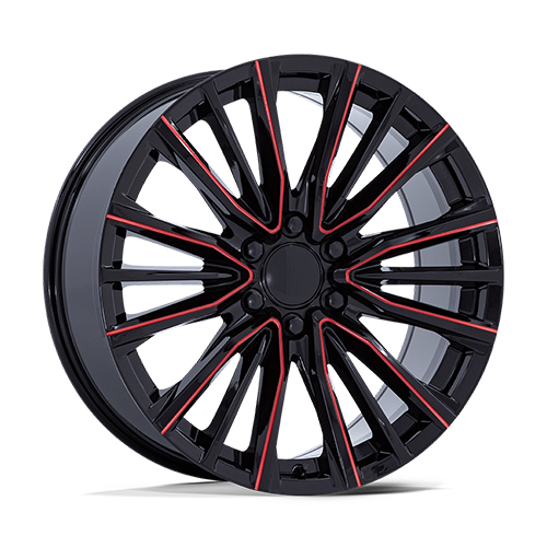 OE Performance PR223 Gloss Black W/ Red Milled Accents