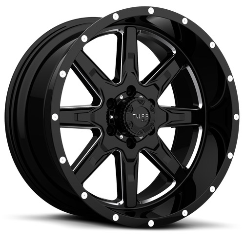 Tuff T15 Gloss Black W/ Machined Face Photo